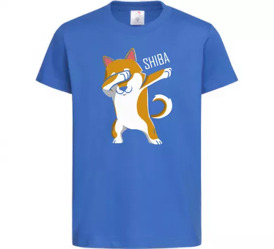 Детская футболка Сіба-іну в тренді Ярко-синий фото