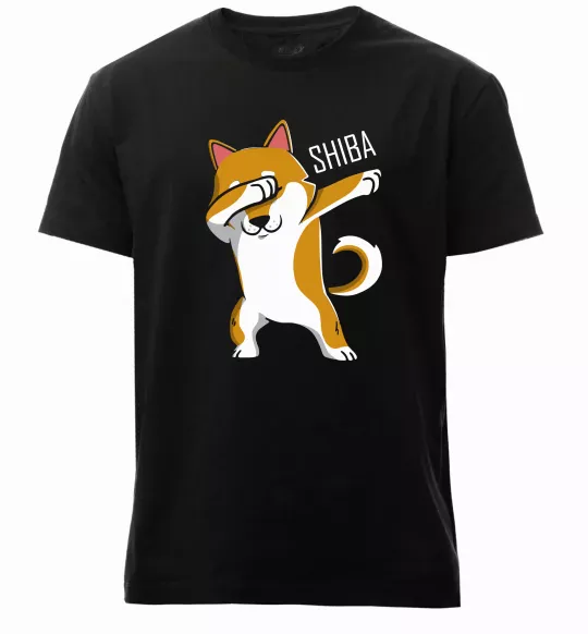 Мужская премиум футболка Сіба-іну в тренді Черный фото