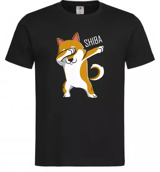 Чоловіча футболка Сіба-іну в тренді Чорний фото