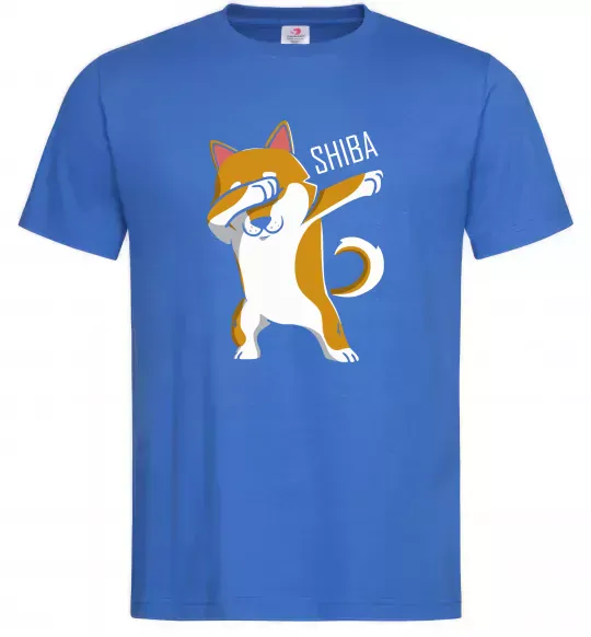 Чоловіча футболка Сіба-іну в тренді Яскраво-синій фото