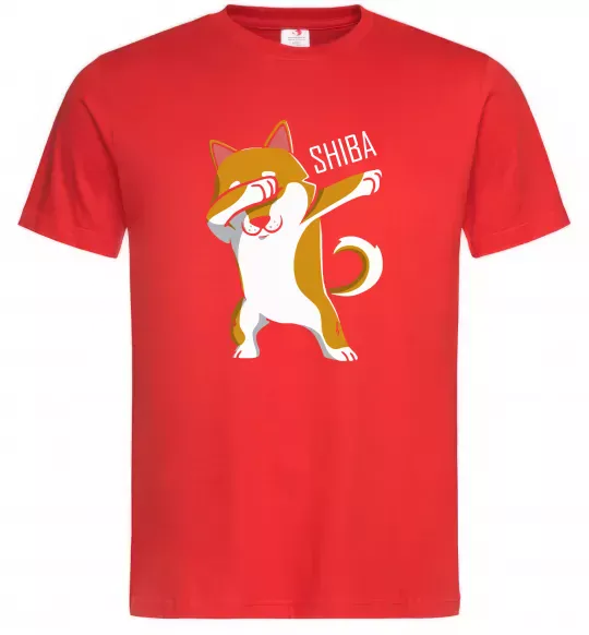 Чоловіча футболка Сіба-іну в тренді Червоний фото