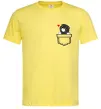 Мужская футболка Висловухий кіт в кишені Лимонный фото