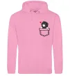 Мужская толстовка (худи) Висловухий кіт в кишені Розовый фото