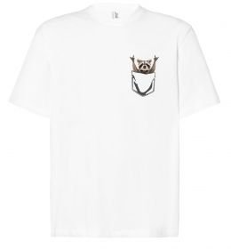 Футболка Оверсайз Єнот в кишені