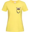 Женская футболка Єнот в кишені Лимонный фото