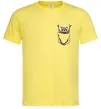 Чоловіча футболка Єнот в кишені Лимонний Чоловіча футболка Єнот в кишені Лимонний фото