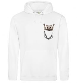 Жіноча толстовка (худі) Єнот в кишені