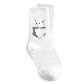 Шкарпетки Кіт-мем у кишені