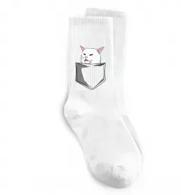 Носки Кіт-мем у кишені Белый фото