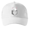 Кепка Кіт-мем у кишені Белый фото