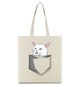 Эко-сумка Кіт-мем у кишені