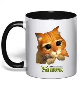 Чашка с цветной ручкой