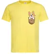 Чоловіча футболка Коргі у кишені Лимонний Чоловіча футболка Коргі у кишені Лимонний фото