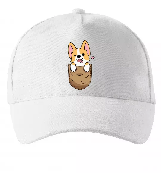Кепка Коргі у кишені Белый фото