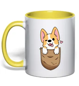 Чашка с цветной ручкой