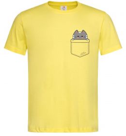 Мужская футболка Котик в кишені