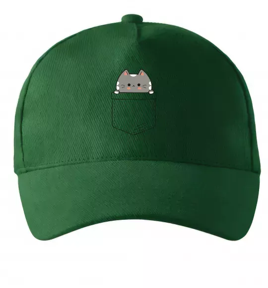 Кепка Котик в кишені Темно-зеленый фото