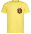 Мужская футболка Кошеня в кишені Лимонный Мужская футболка Кошеня в кишені Лимонный фото