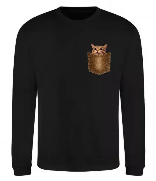 Свитшот Кошеня в кишені Черный фото