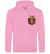 Мужская толстовка (худи) Кошеня в кишені Розовый фото