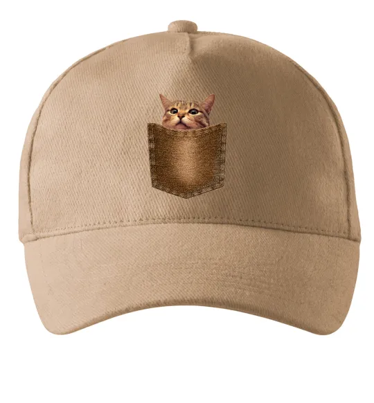 Кепка Кошеня в кишені Песочный фото