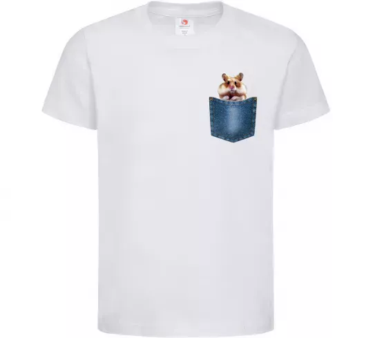 Детская футболка Хом'як в кишені Белый фото