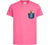 Детская футболка Хом'як в кишені Ярко-розовый Детская футболка Хом'як в кишені Ярко-розовый фото