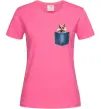 Жіноча футболка Хом'як в кишені Яскраво-рожевий Жіноча футболка Хом'як в кишені Яскраво-рожевий фото