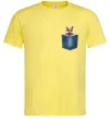 Чоловіча футболка Хом'як в кишені Лимонний Чоловіча футболка Хом'як в кишені Лимонний фото