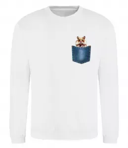 Свитшот Хом'як в кишені Белый фото