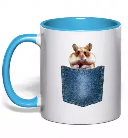 Чашка с цветной ручкой