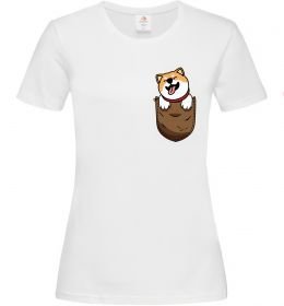 Жіноча футболка Шиба-іну в кишені