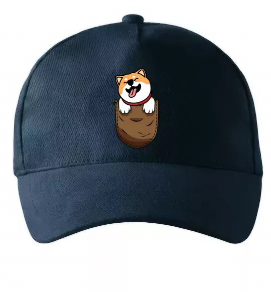 Кепка Шиба-іну в кишені Темно-синий фото