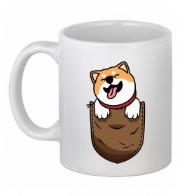 Чашка керамическая Шиба-іну в кишені Чашка керамическая Шиба-іну в кишені