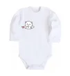 Дитячий бодік Peach cat в кишені Білий фото