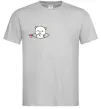 Чоловіча футболка Peach cat в кишені Сірий фото