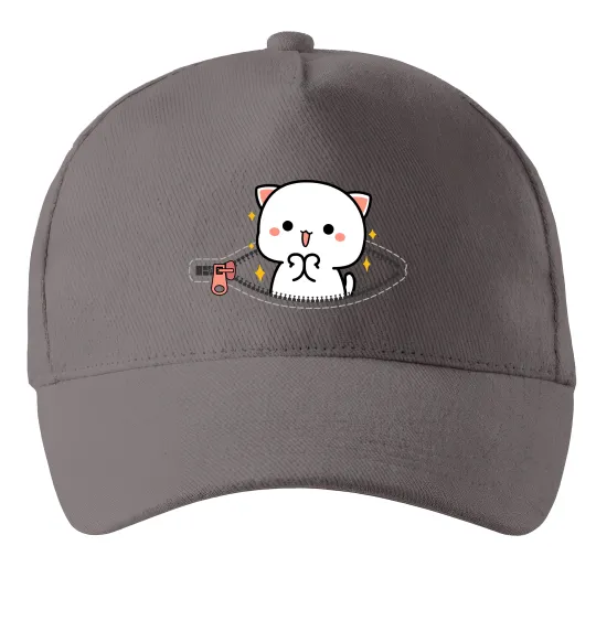 Кепка Peach cat в кишені Серый фото