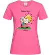 Женская футболка Love is forever Ярко-розовый Женская футболка Love is forever Ярко-розовый фото