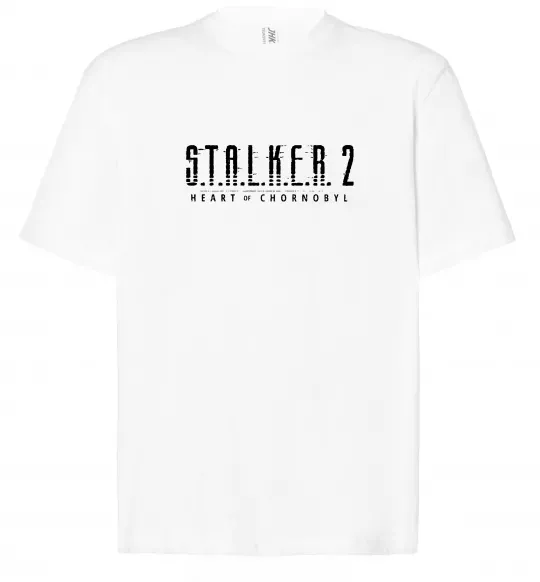Футболка Оверсайз Stalker 2 Heart Of Chernobyl Logo Белый фото