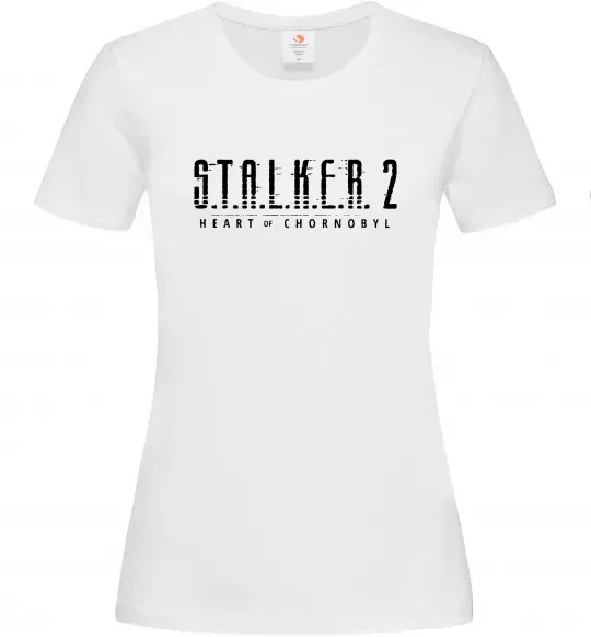 Жіноча футболка Stalker 2 Heart Of Chernobyl Logo Білий фото