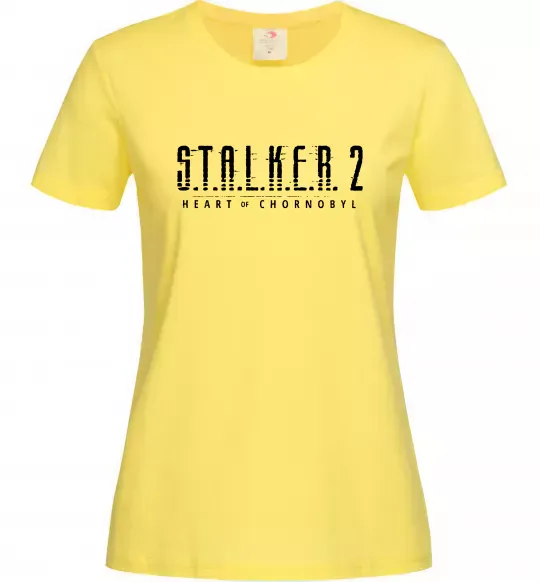 Жіноча футболка Stalker 2 Heart Of Chernobyl Logo Лимонний фото