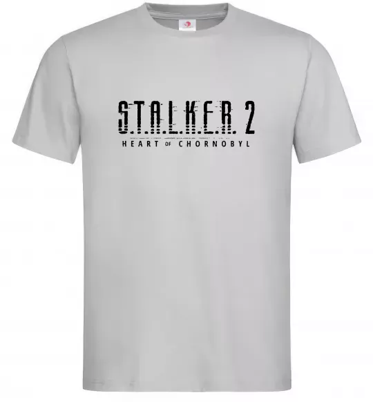 Мужская футболка Stalker 2 Heart Of Chernobyl Logo Серый фото