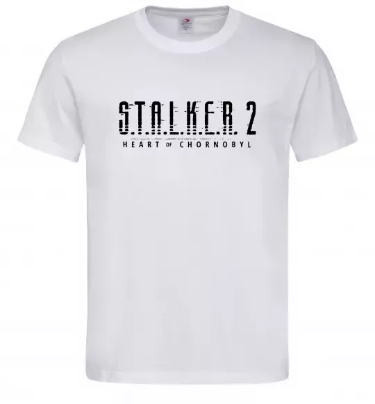 Мужская футболка Stalker 2 Heart Of Chernobyl Logo Белый фото