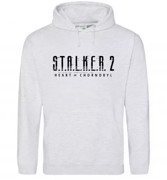Жіноча толстовка (худі) Stalker 2 Heart Of Chernobyl Logo Сірий меланж фото