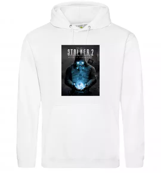 Чоловіча толстовка (худі) Stalker 2 Пошук артефактів Білий фото