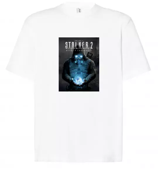 Футболка Оверсайз Stalker 2 Пошук артефактів Білий фото