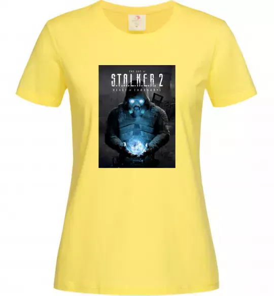 Жіноча футболка Stalker 2 Пошук артефактів Лимонний фото