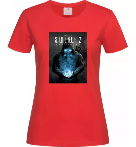 Жіноча футболка Stalker 2 Пошук артефактів Червоний фото
