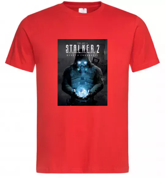 Мужская футболка Stalker 2 Пошук артефактів Красный фото