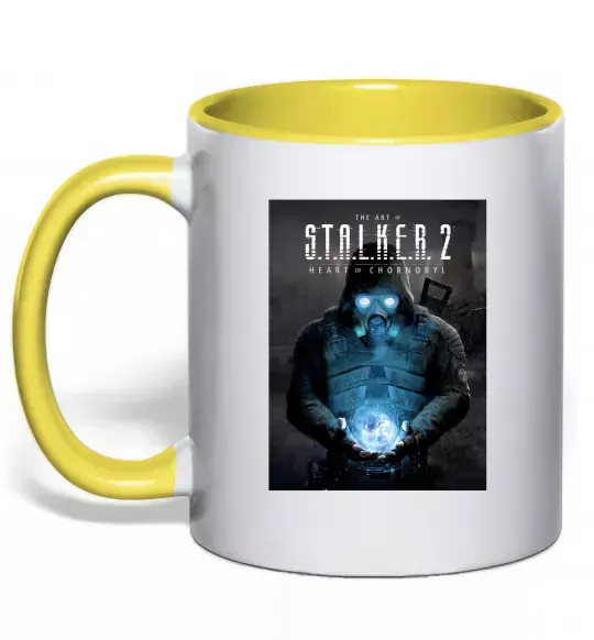 Чашка з кольоровою ручкою Stalker 2 Пошук артефактів Сонячно жовтий фото